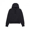 BLUZA Z KAPTUREM DAMSKA FOX WORDMARK OVERSIZED BLACK S